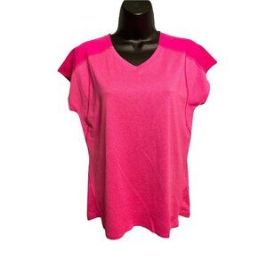 The North Face Pink Cap Sleeve Performance Top Sz M
